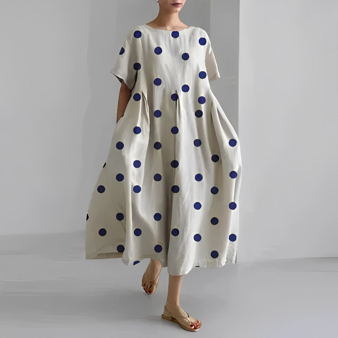Norvielle Damen Blumenkleid Boho-Stil