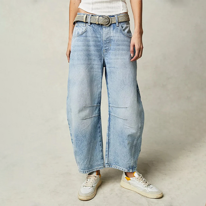 Damenhose Weit Geschnitten Gerade Form