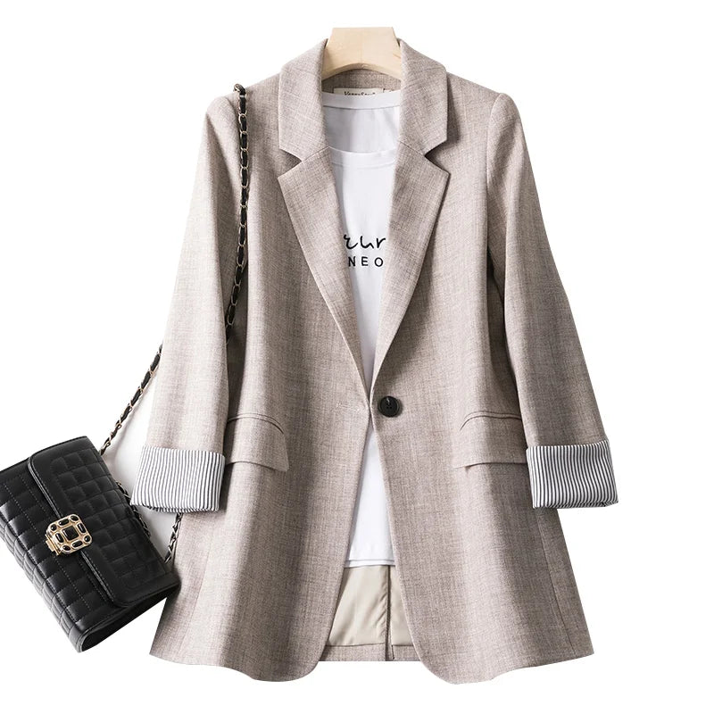 Damen Freizeitblazer Langärmelig