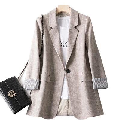 Damen Freizeitblazer Langärmelig