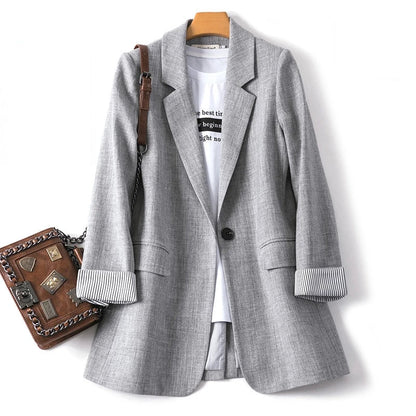 Damen Freizeitblazer Langärmelig - Norvielle