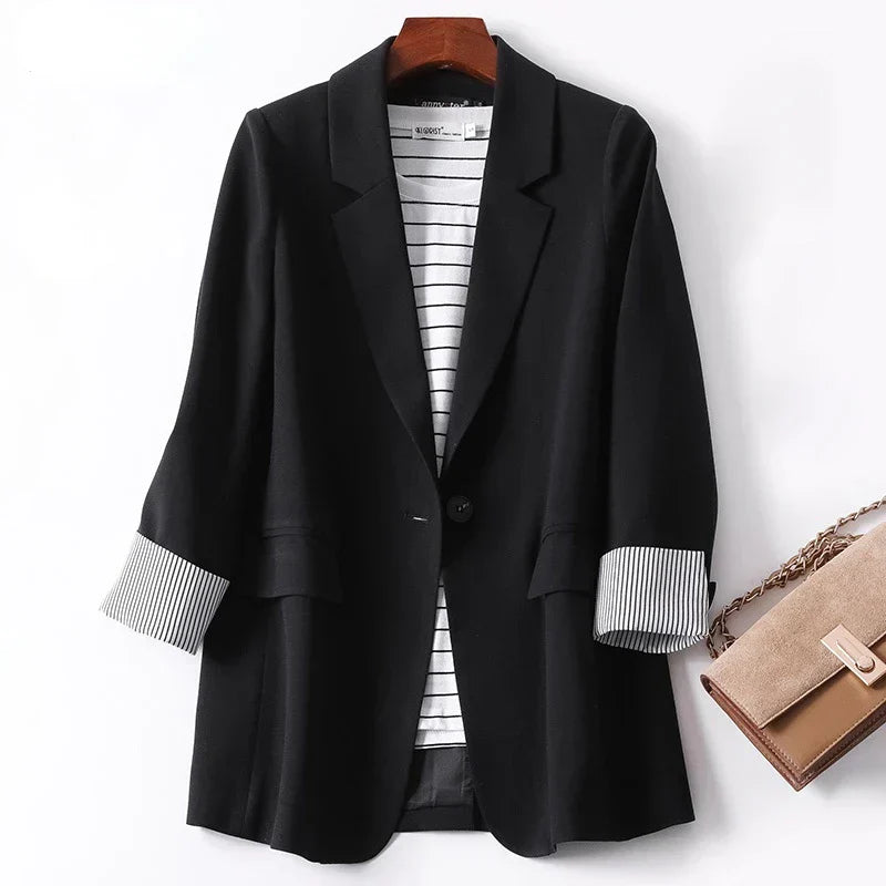 Damen Freizeitblazer Langärmelig
