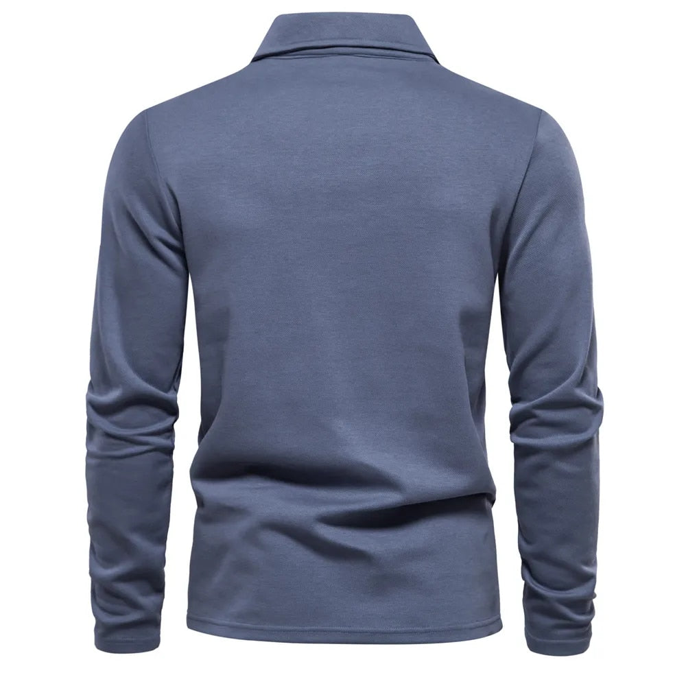 Langarm-Polo | Umlegekragen | Pullover | Polohemd | Herrenhemden-Chaps Herrenmode