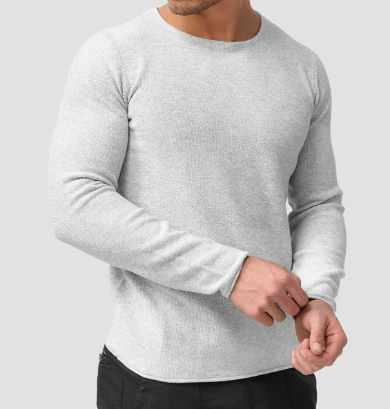 Männer Langarm-Shirt Rundhals Pullover - Norvielle