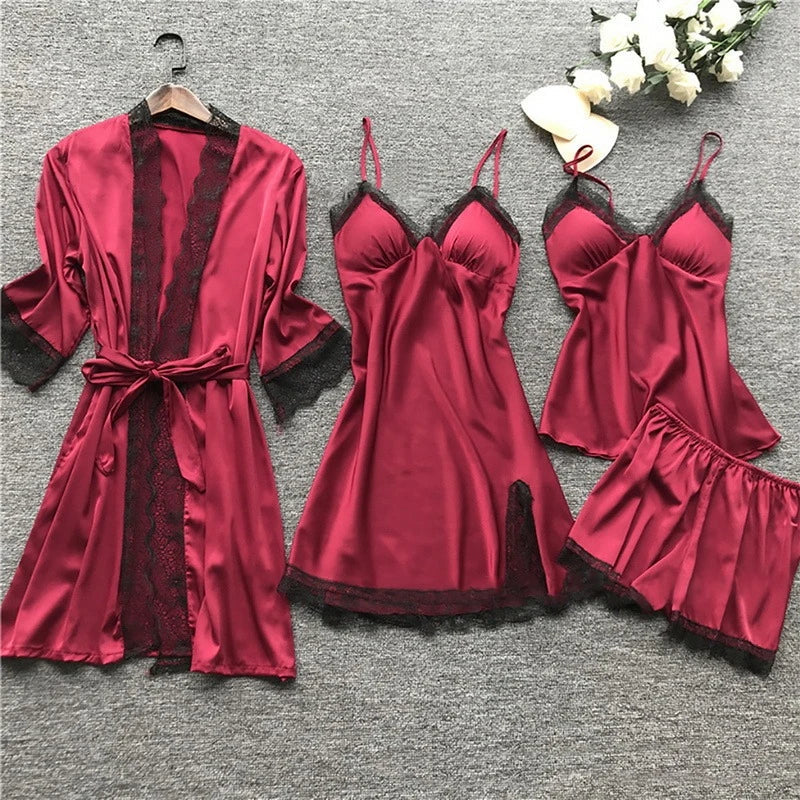 Norvielle Damen Schlafanzug Set