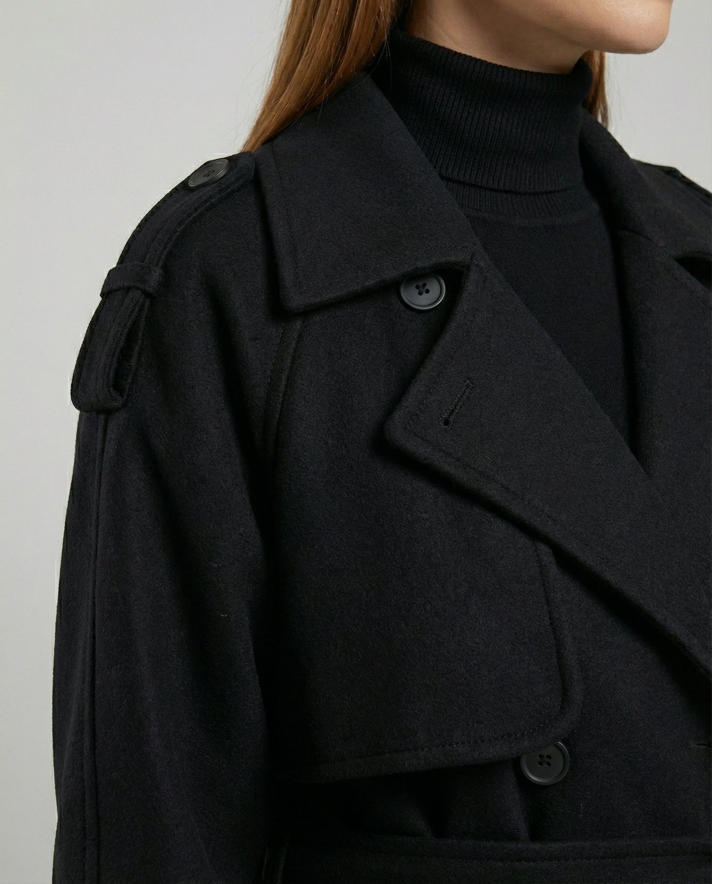 Große Damen Winterjacke aus Wolle