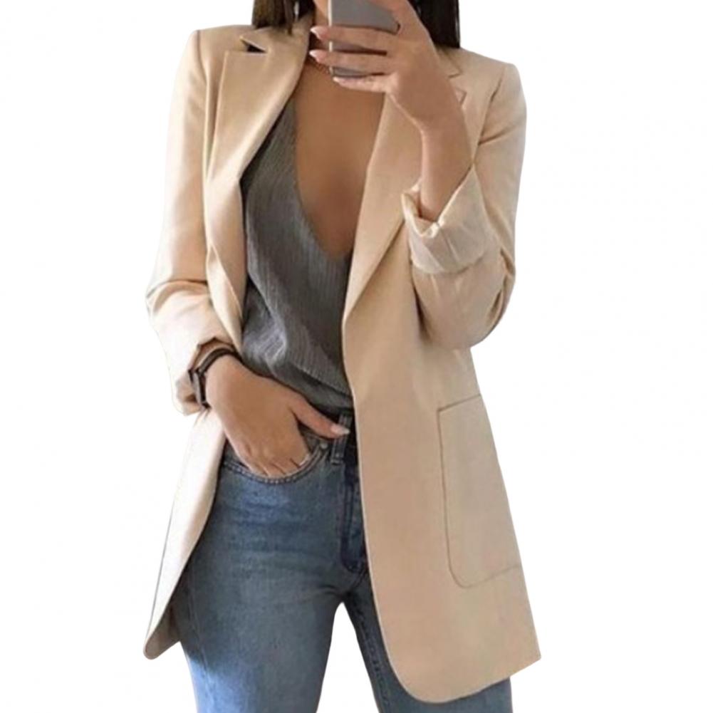 Damen Elegant Blazer Lang