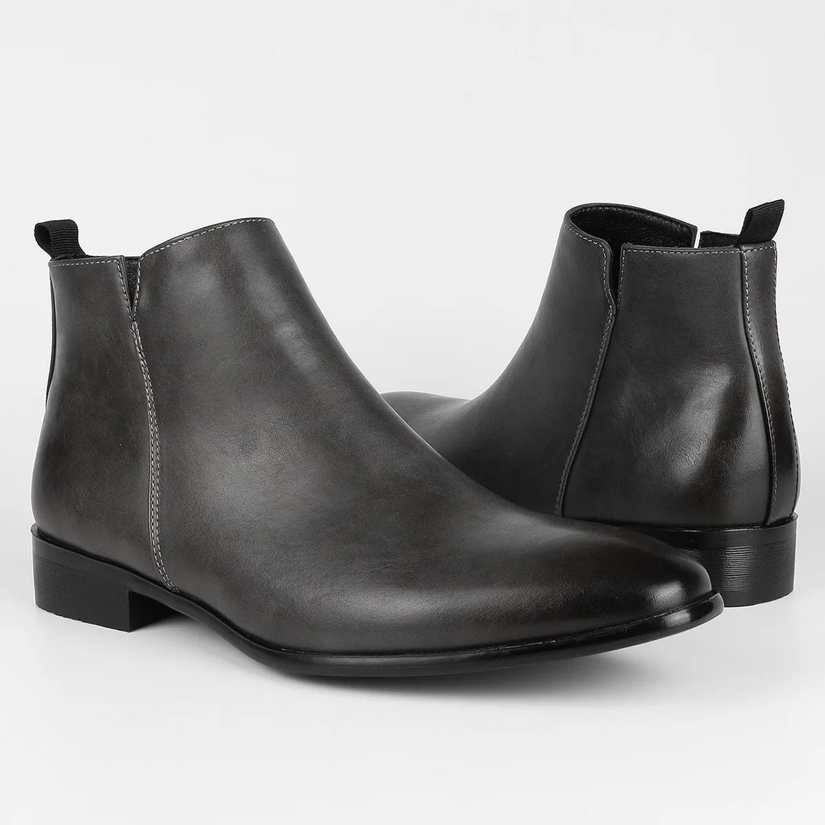 Herren Stiefel Glatte Schaftform Elastischer Seiteneinsatz