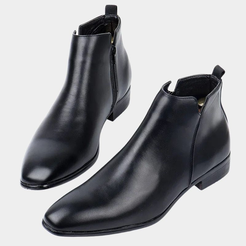 Herren Stiefel Glatte Schaftform Elastischer Seiteneinsatz