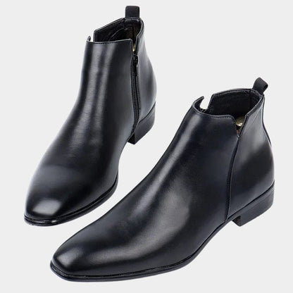 Herren Stiefel Glatte Schaftform Elastischer Seiteneinsatz
