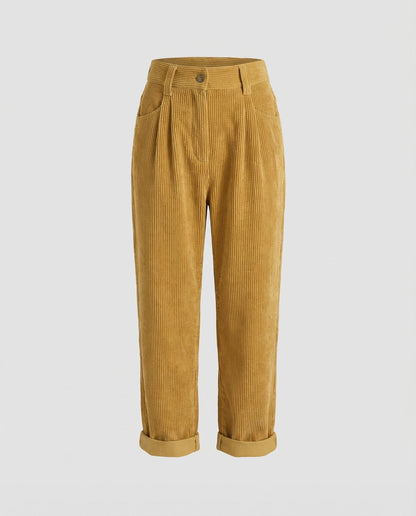 Damen Cordhose Komfort Beige
