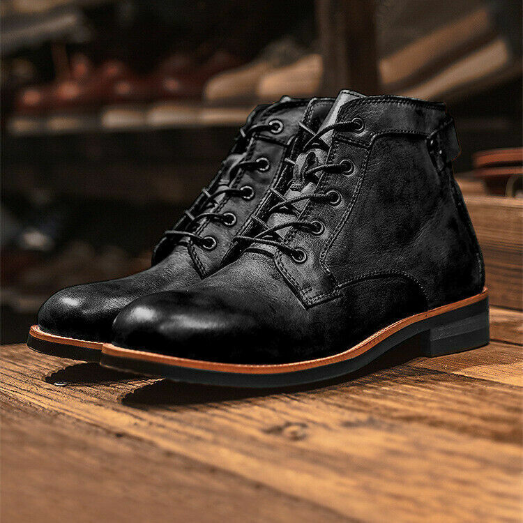 Männer Lederstiefel Rutschsicher
