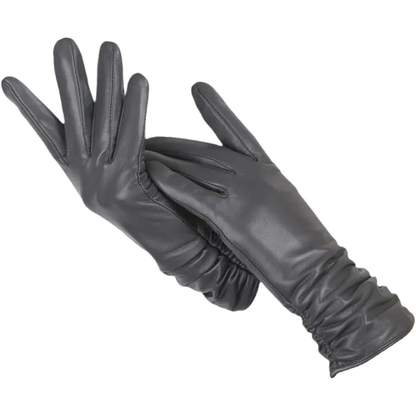 Damen Lederhandschuhe Weich Wollfütterung