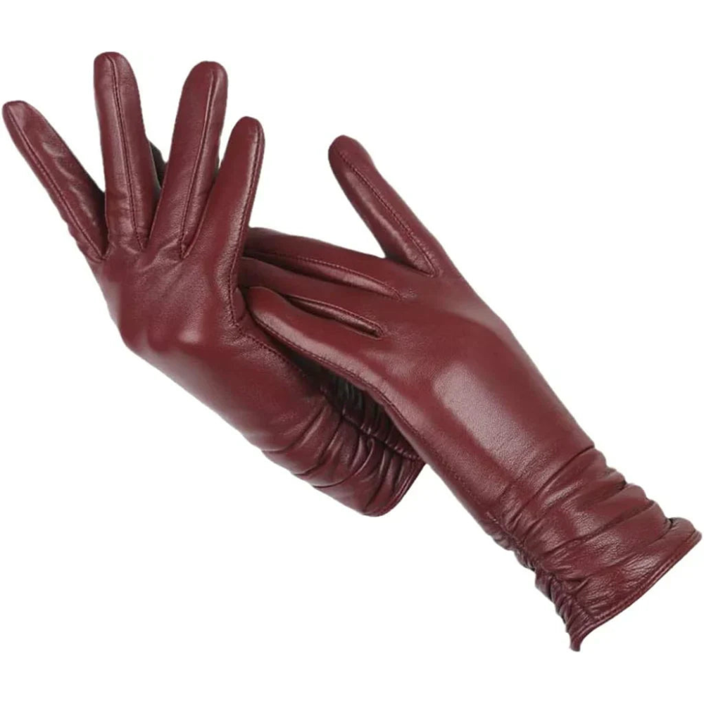 Damen Lederhandschuhe Weich Wollfütterung