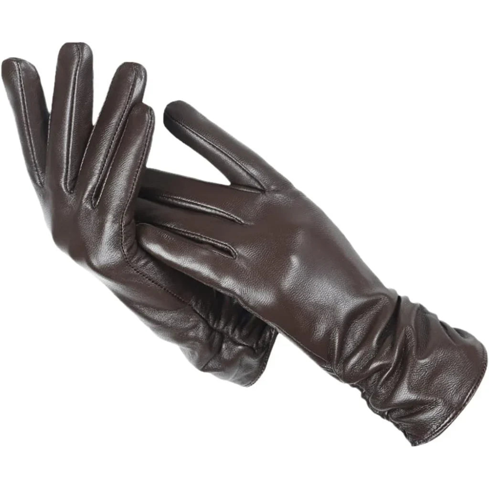 Damen Lederhandschuhe Weich Wollfütterung