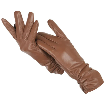 Damen Lederhandschuhe Weich Wollfütterung
