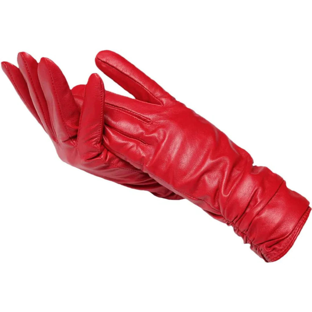 Damen Lederhandschuhe Weich Wollfütterung