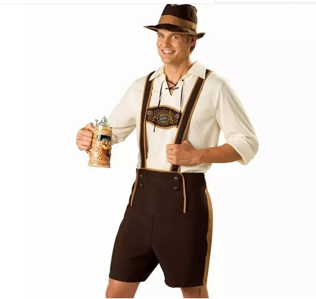 Männer Lederhosen Tracht Bayern Schwarz - Norvielle