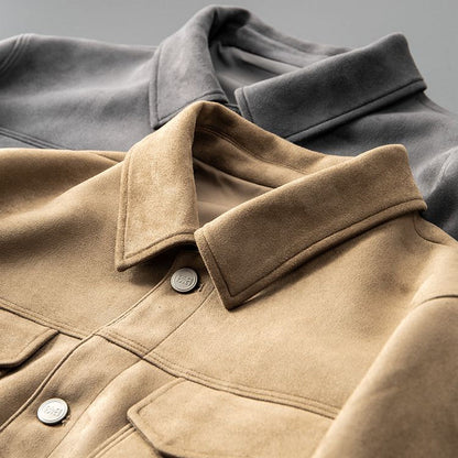 Norvielle Herren Suede Lederjacke