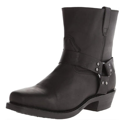 Herren Cowboystiefel Riemenleder
