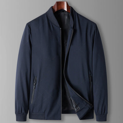 Herren Leichte Windjacke Reißverschluss Schwarz - Norvielle