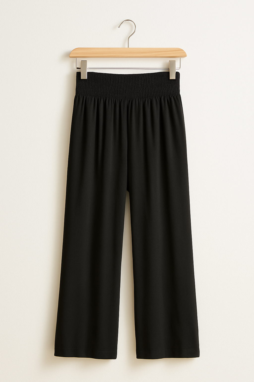 Norvielle Damen Sommerhose Elastischer High-Waist-Bund