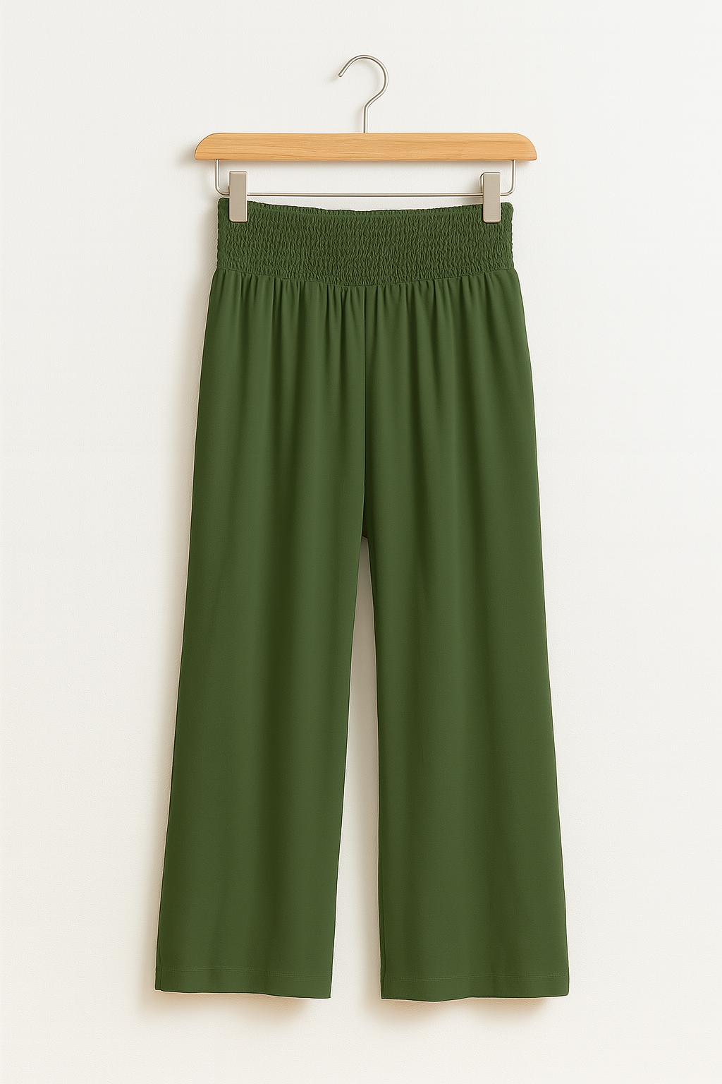 Norvielle Damen Sommerhose Elastischer High-Waist-Bund