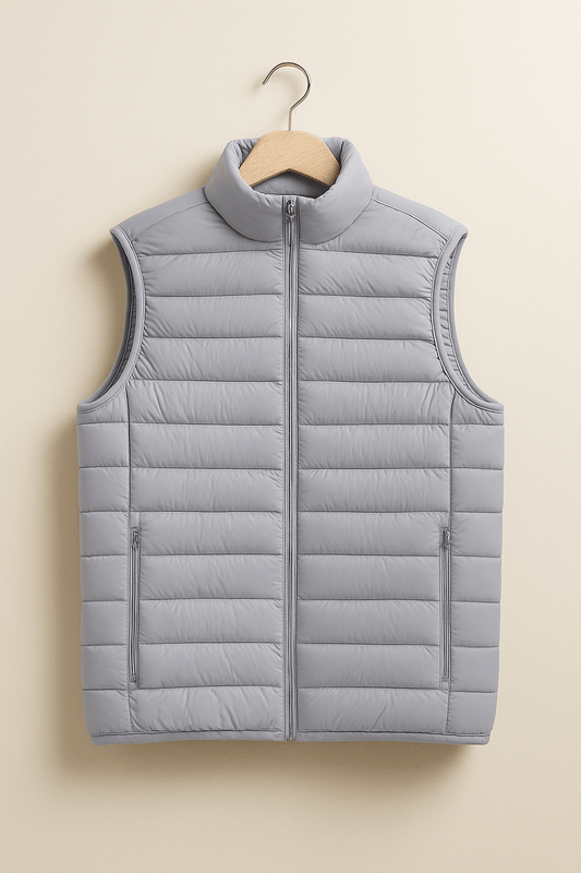 Herren Steppweste Ärmellos Nylon Schwarz - Norvielle