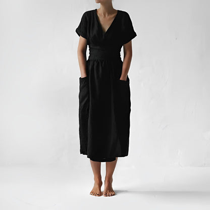 Leichtes Leinenkleid von Elarova für Damen