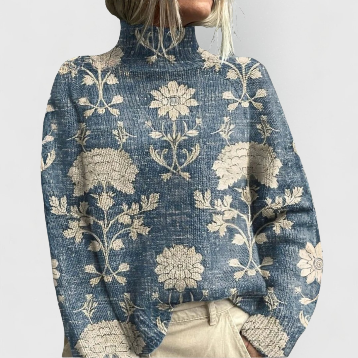 Damen Strickpullover Naturschwarz Gemütlich - Norvielle