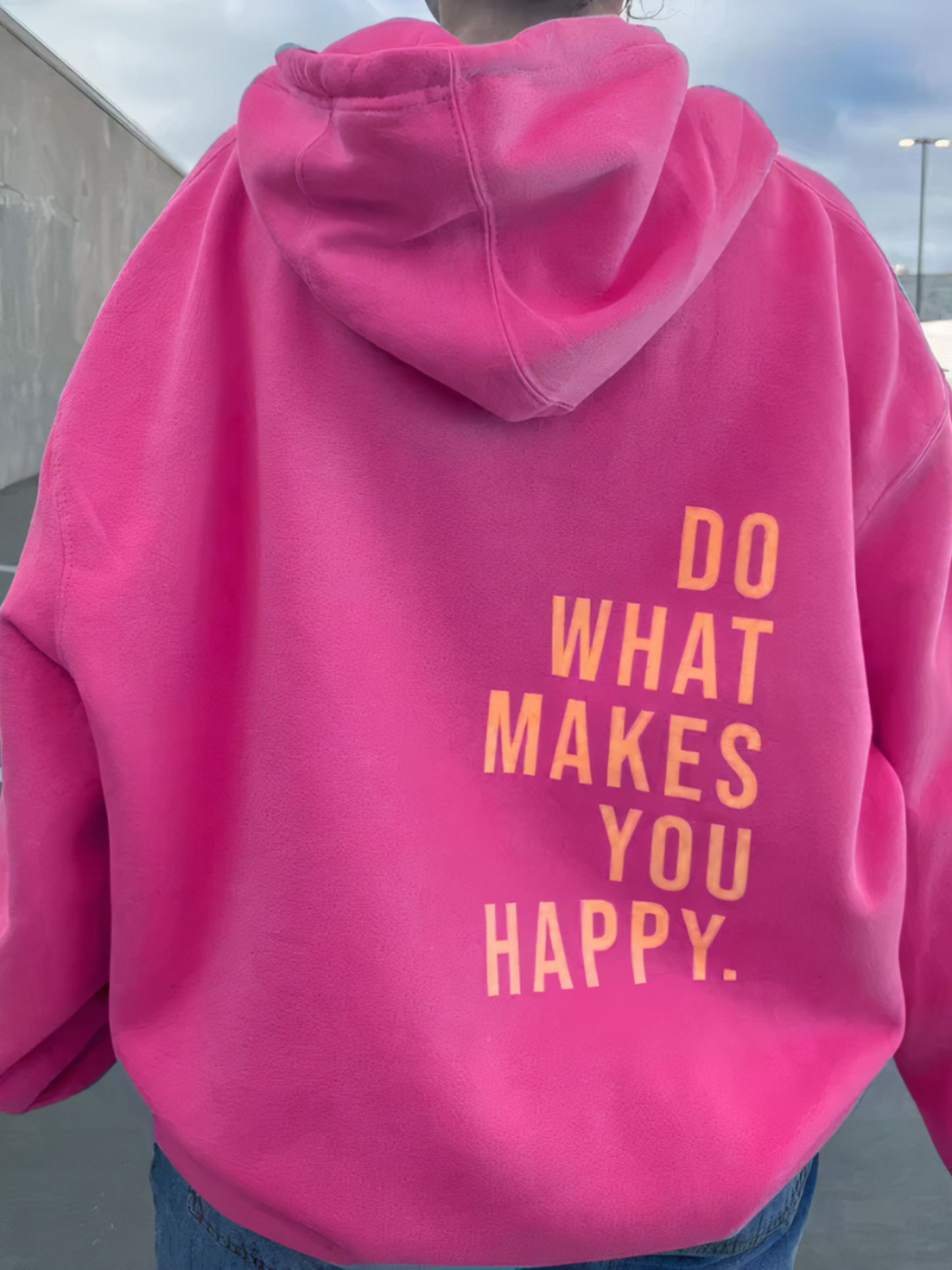 Damen Hoodie Buchstabenprint Bequem