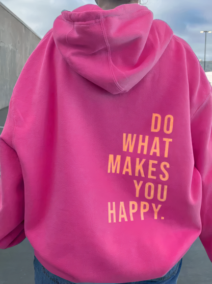 Damen Hoodie Buchstabenprint Bequem