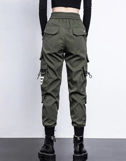 Norvielle Damen High-Waist Cargo-Hose Mit Taschen - Norvielle