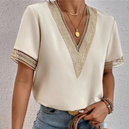 Elegantes Damen T-Shirt Weiß