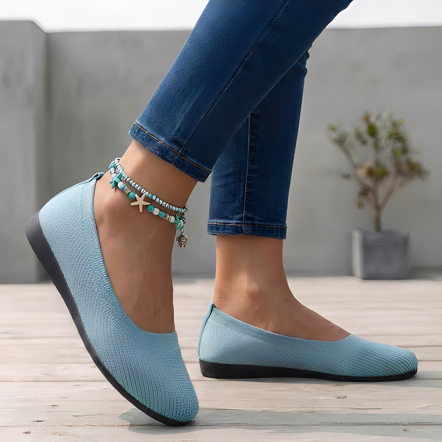 Anjanet Damen Schuhe Atmungsaktives Material