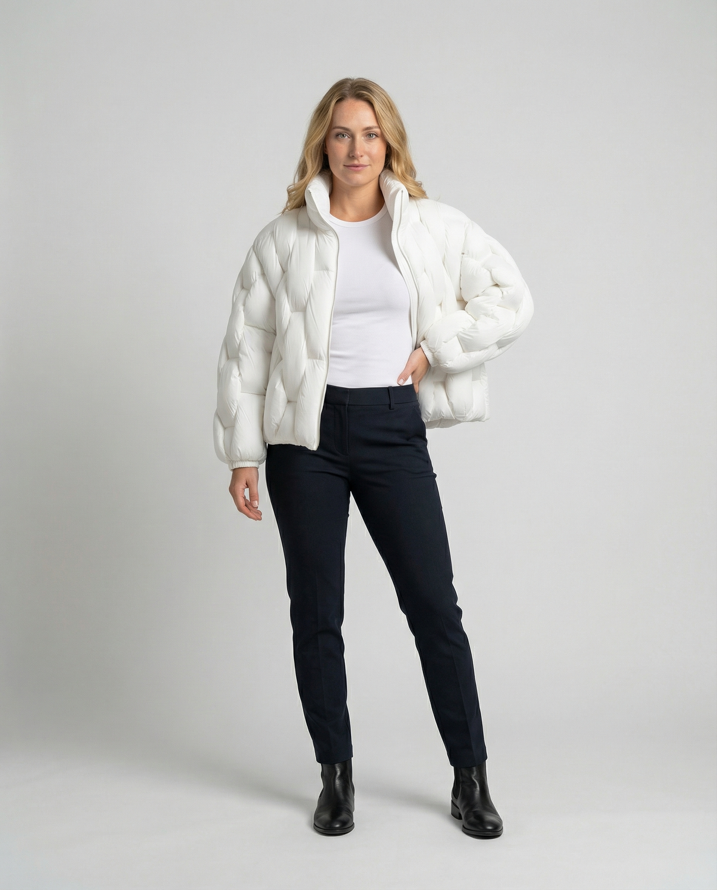 Warme Gefütterte Damen Pufferjacke