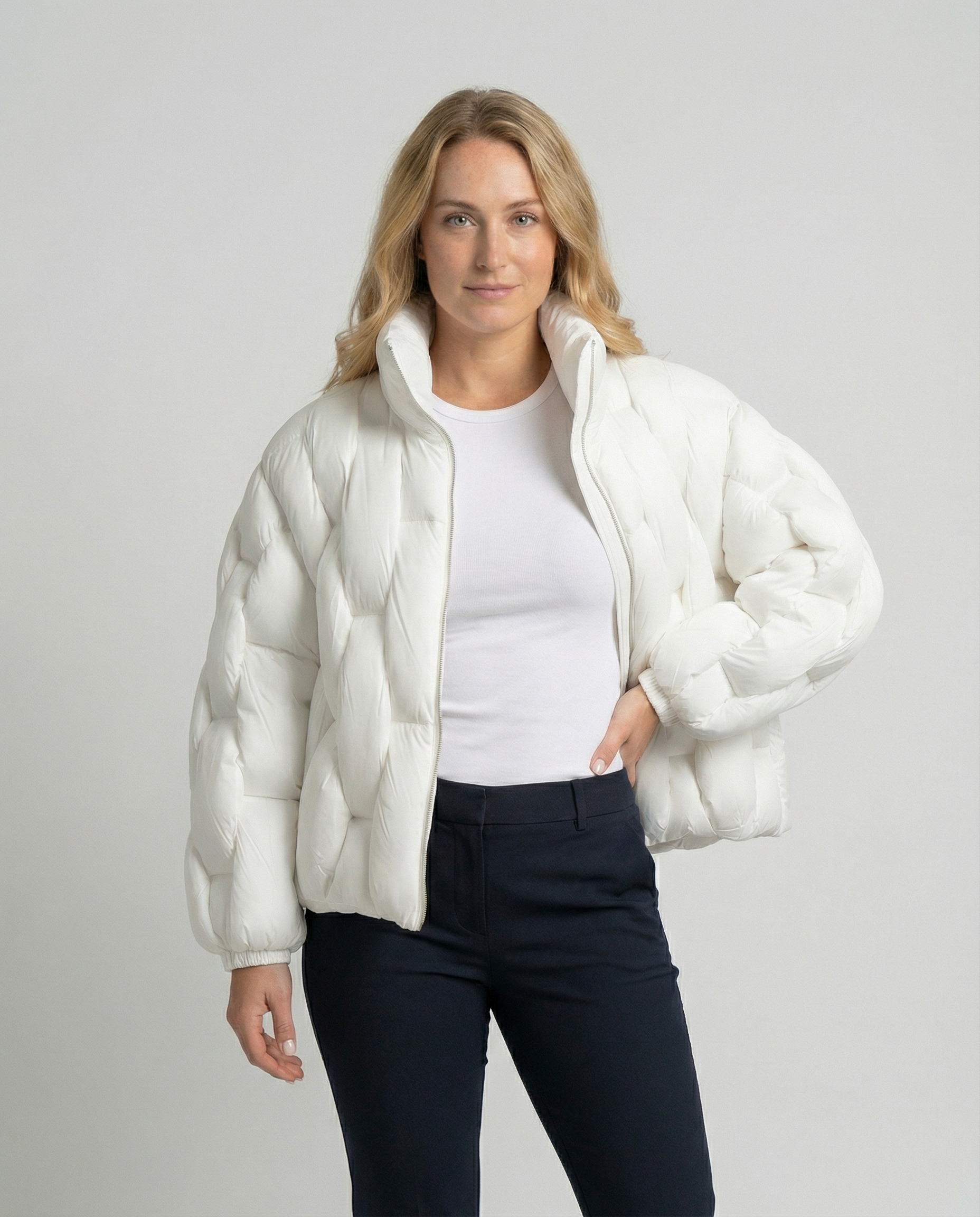 Warme Gefütterte Damen Pufferjacke - Norvielle