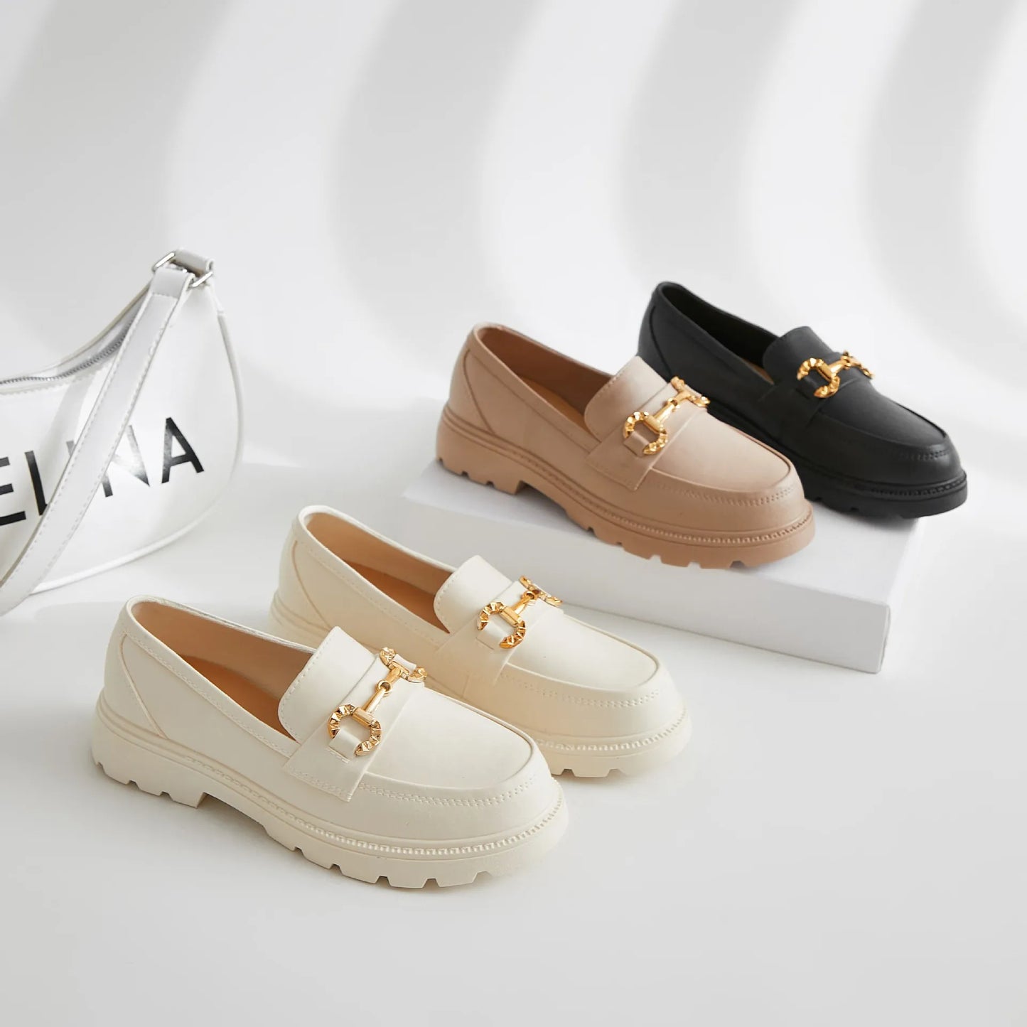 Norvielle Damen Plateau Slipper
