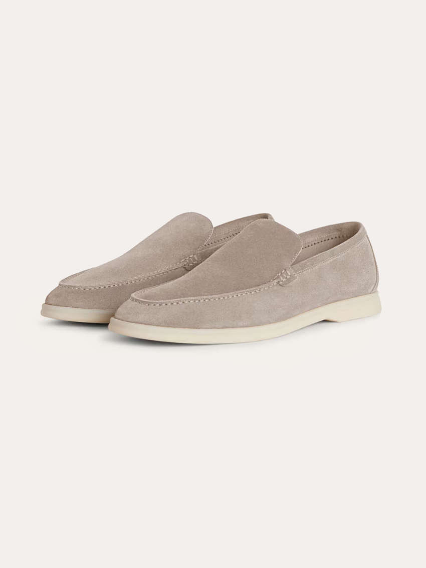 Herren Loafer Echtes Wildleder Beige - Norvielle