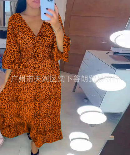 Lockeres Leopardenkleid von Elarova