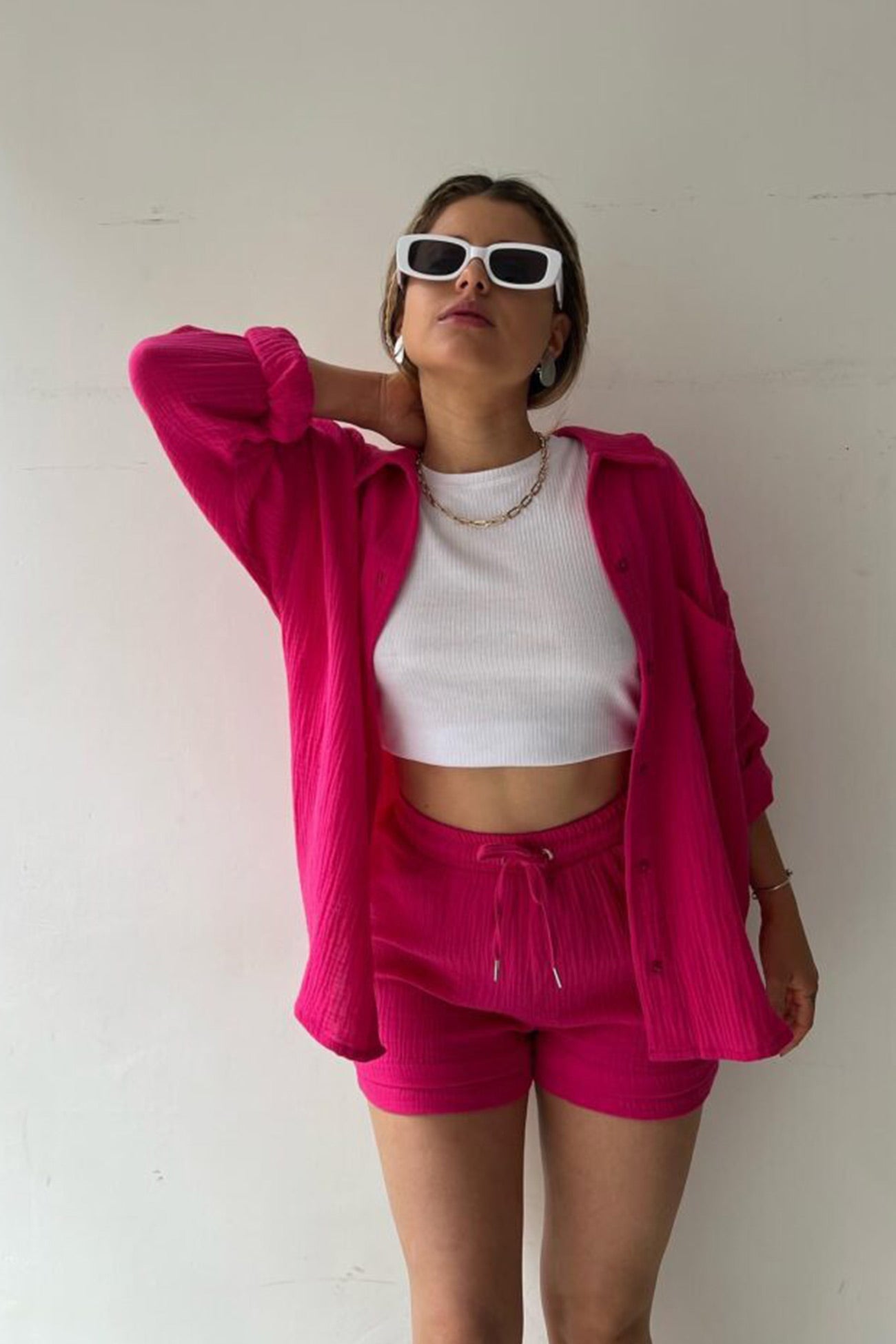 Norvielle Damen Langarmshirt und Shorts Siena