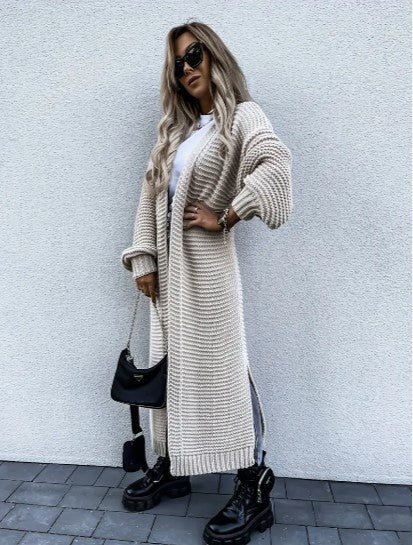 Norvielle Damen Cardigan Offen Rippverarbeitung Vielseitig - Norvielle