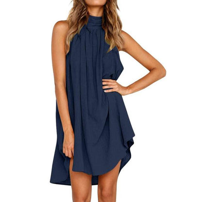 Mila Damen Sommerkleid Mittellang Elegant