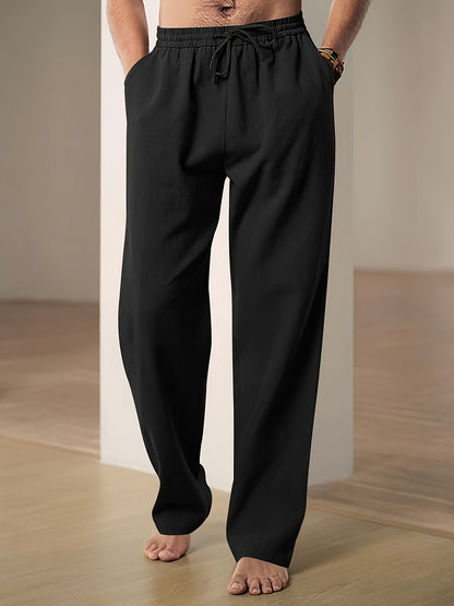 Herren Loungehose Locker Sitzend Kordelzug Bequem - Norvielle
