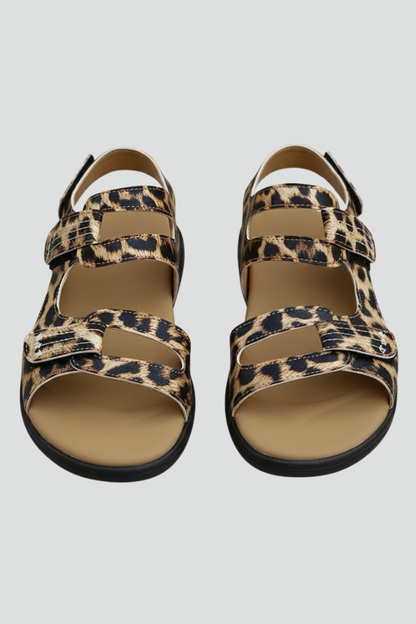 Damen Sandalen Mit Absatz Mehrere Riemen Schwarz - Norvielle