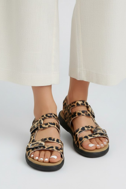 Damen Sandalen Mit Absatz Mehrere Riemen