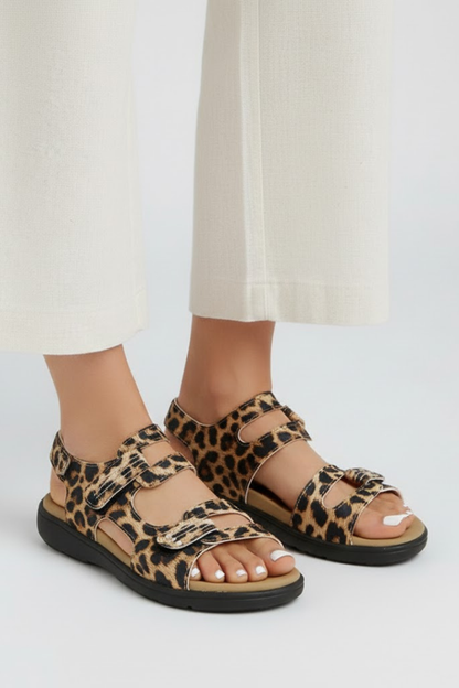 Damen Sandalen Mit Absatz Mehrere Riemen