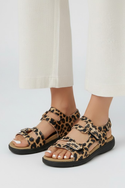 Damen Sandalen Mit Absatz Mehrere Riemen