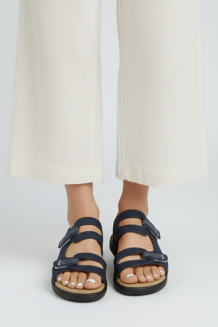 Damen Sandalen Mit Absatz Mehrere Riemen