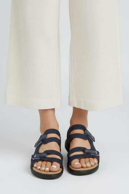 Damen Sandalen Mit Absatz Mehrere Riemen